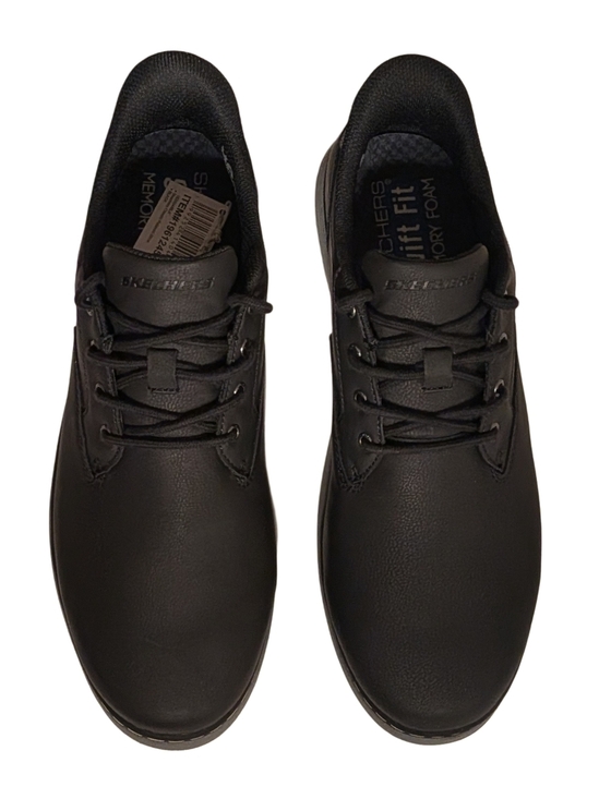 Skechers Men\'s Black Casual Lace-Up Oxford with Gray Contrast Sole main image 7